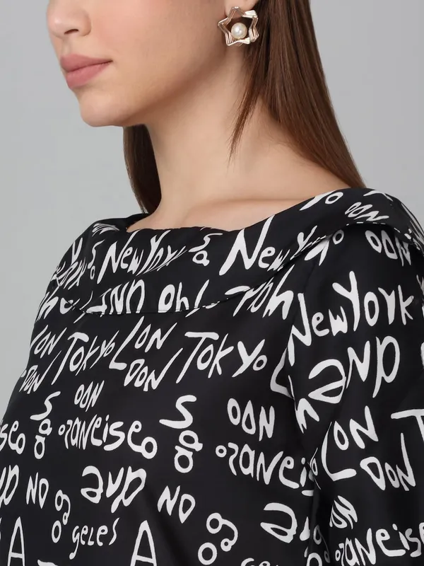 Black_Poly_Cotton_Top_For_Women