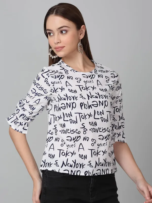 Dressitude-White_&_Blue-Top