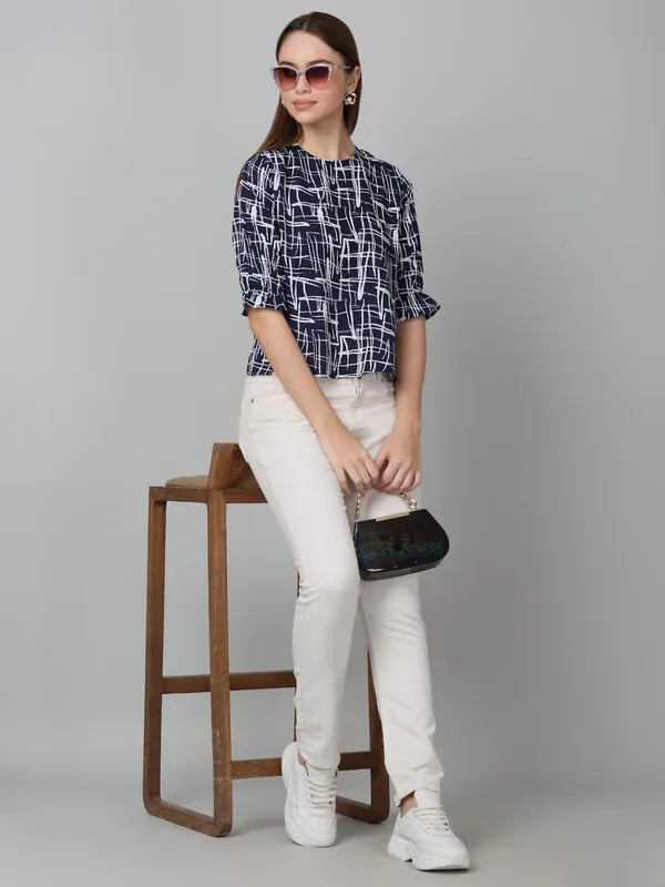 Dressitude-Navy_Blue-Top
