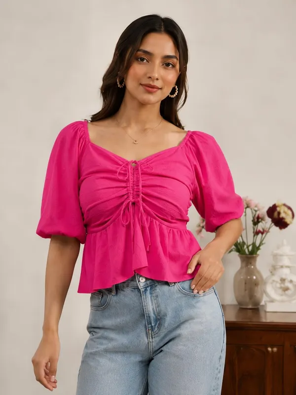 Dressitude-Fuchia_Pink-Top