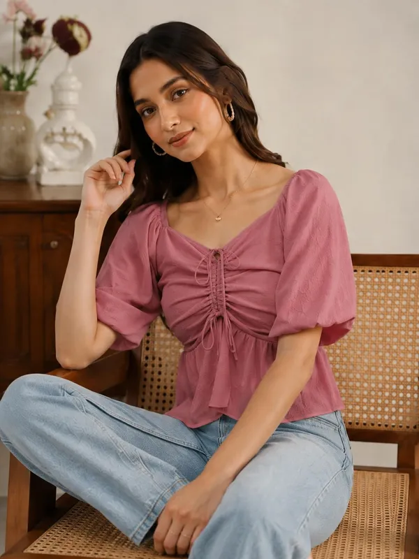 Dressitude-Pink-Top