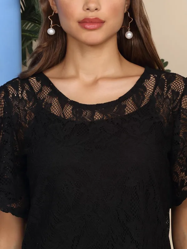 Black_Poly_Cotton_Top_For_Women