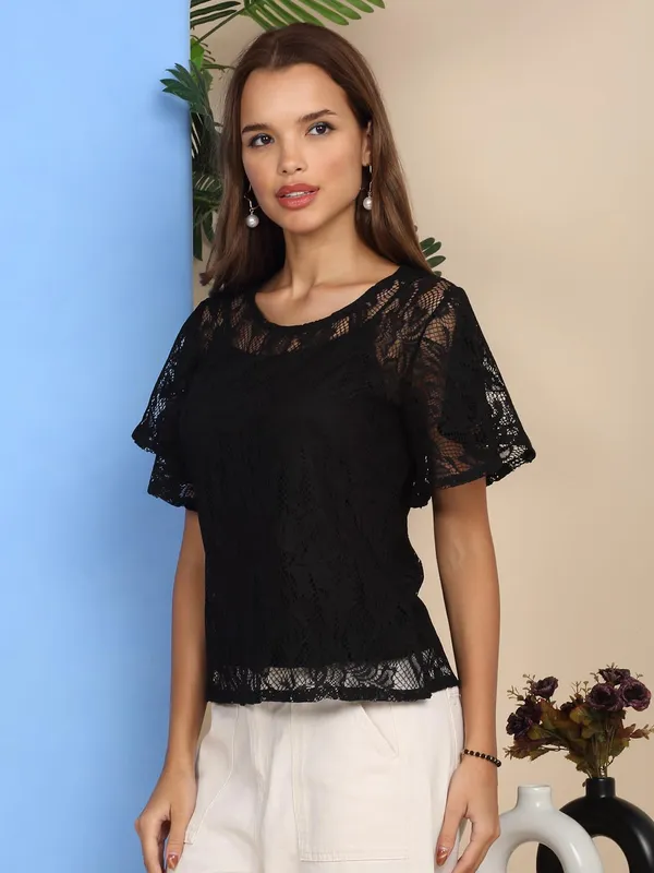 Black_Poly_Cotton_Top_For_Women