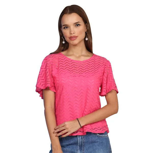 Pink_Poly_Cotton_Top_For_Women