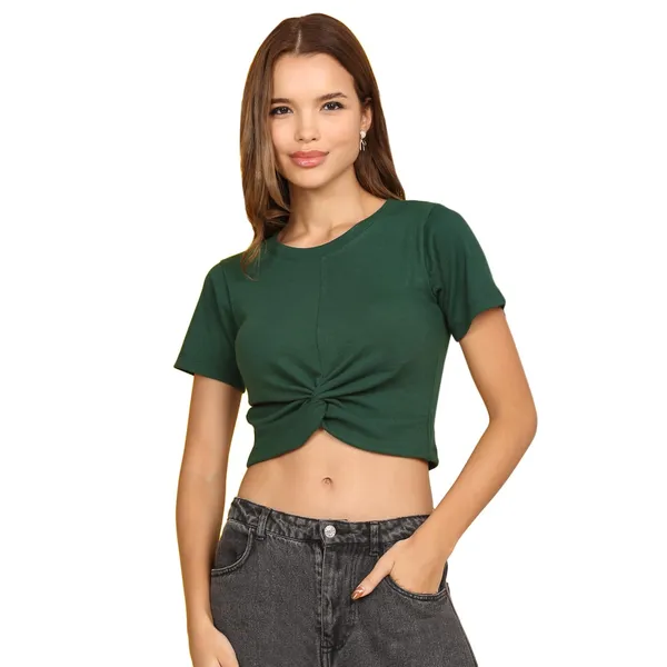 Green_Cotton_Top_For_Women