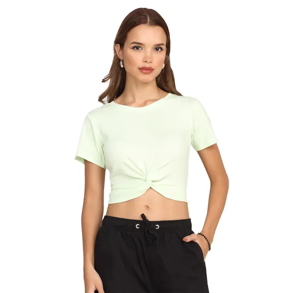 Green_Cotton_Top_For_Women