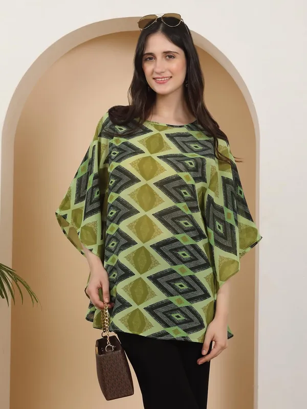 Multicolor_Poly_Cotton_Top_For_Women