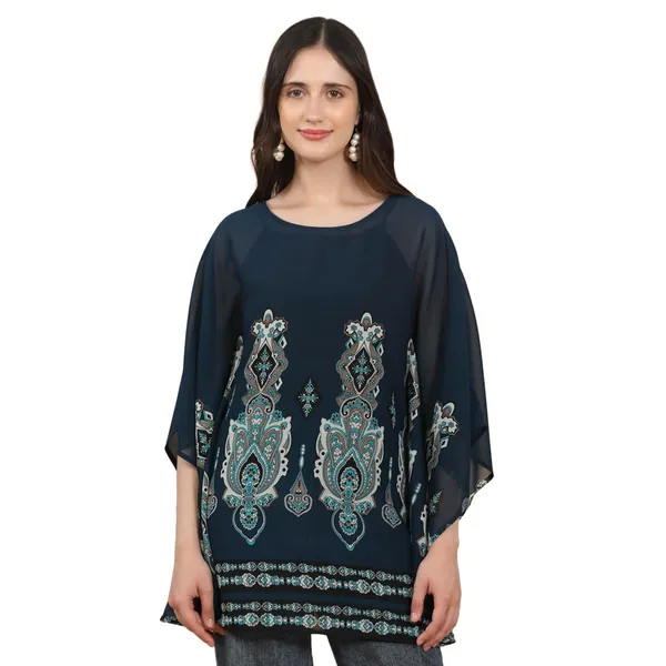 Multicolor_Poly_Cotton_Top_For_Women