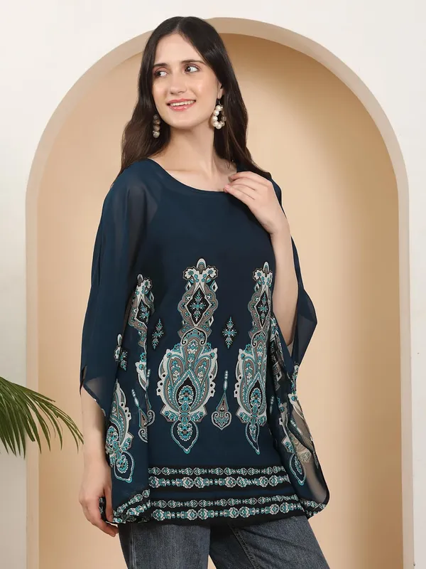 Multicolor_Poly_Cotton_Top_For_Women