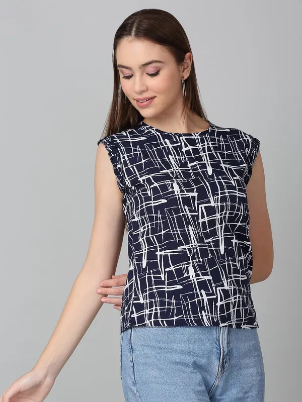 Dressitude-Navy_Blue-Top
