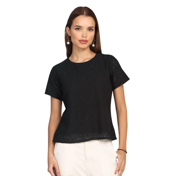 Black_Poly_Cotton_Top_For_Women