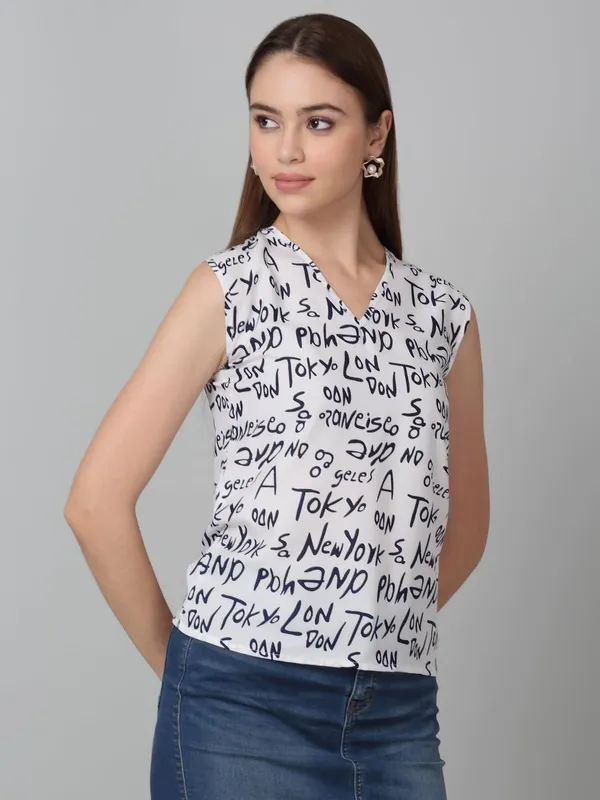 Dressitude-White_&_Blue-Top