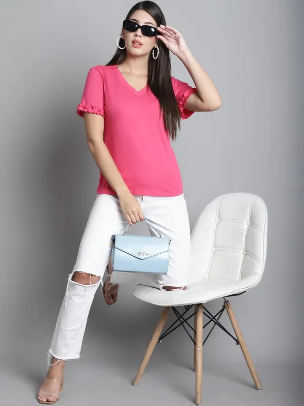 Dressitude-Pink-T-Shirt