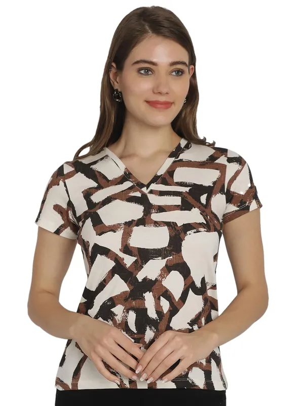 Dressitude-Cream-T-Shirt