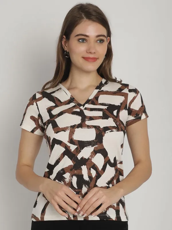 Dressitude-Cream-T-Shirt