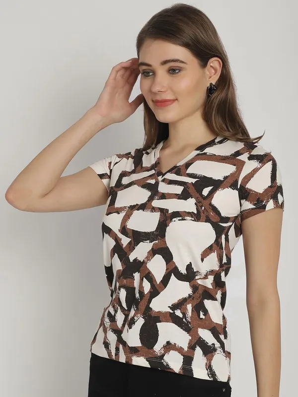 Dressitude-Cream-T-Shirt