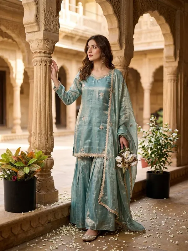 Sky_Blue_Satin_Silk_Straight_Embroidered_Sharara_Suit_Set_For_Women