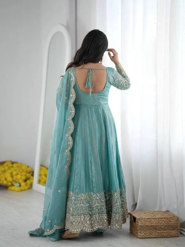 Sky_Blue_Satin_Silk_Embroidered_Flared_Anarkali_Suit_Set_For_Women