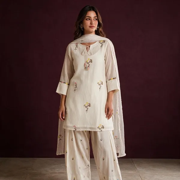 Off_White_Mul_Chanderi_Straight_Embroidered_Kurta_Set_For_Women