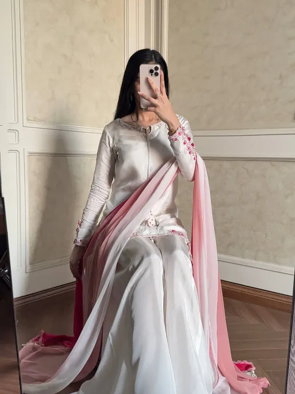White_Silk_Satin_Embroidered_Kurta_Sharara_Set_For_Women