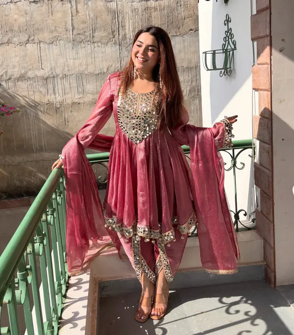 Pink_Satin_Silk_Embroidered_Anarkali_Suit_Set_For_Women