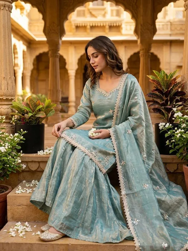 Sky_Blue_Satin_Silk_Straight_Embroidered_Sharara_Suit_Set_For_Women