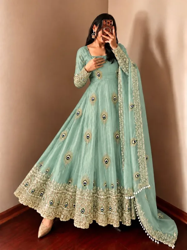 Sky_Blue_Satin_Silk_Flared_Embroidered_Anarkali_Suit_Set_For_Women