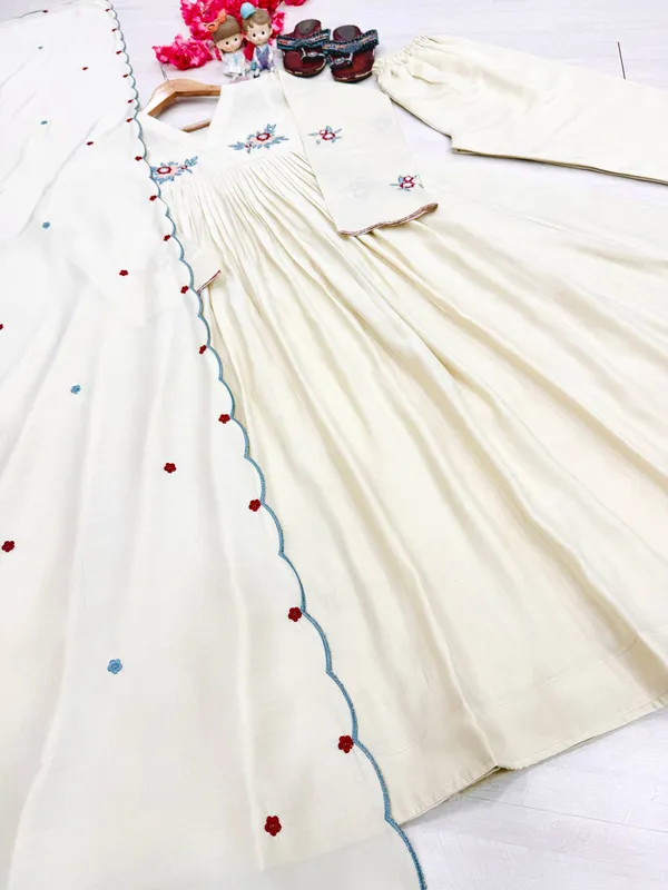 Off_White_Chanderi_Flared_Anarkali_Suit_Set_For_Women