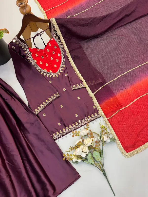 Purple_Silk_Satin_Embroidered_Flared_Anarkali_Suit_Set_For_Women