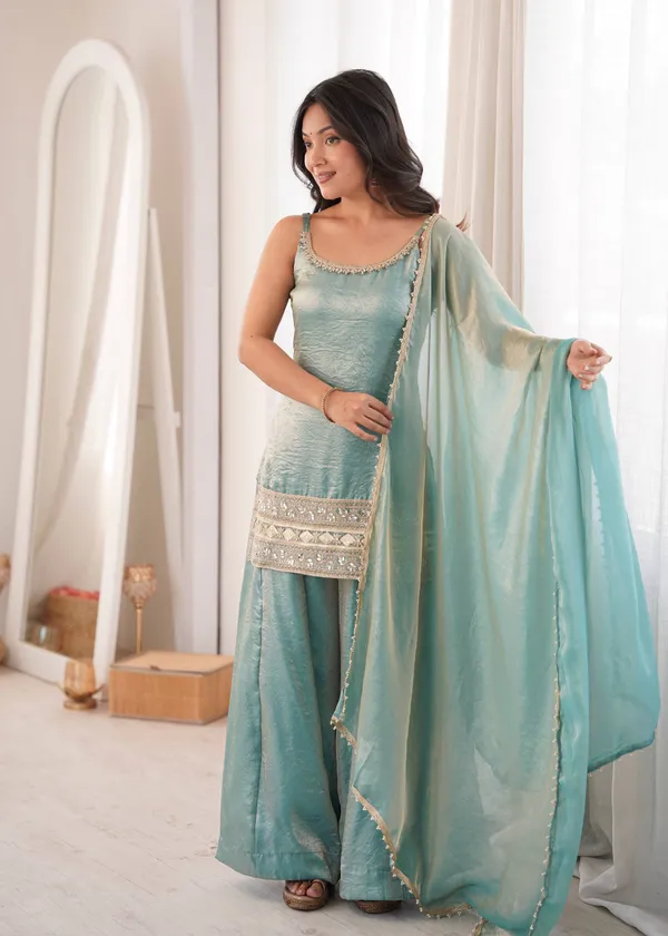Sky_Blue_Satin_Silk_Sleeveless_Embellished_Sharara_Set_For_Women