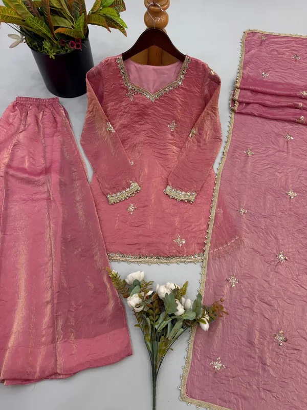 Pink_Satin_Silk_Straight_Embroidered_Kurta_Palazzo_Set_For_Women