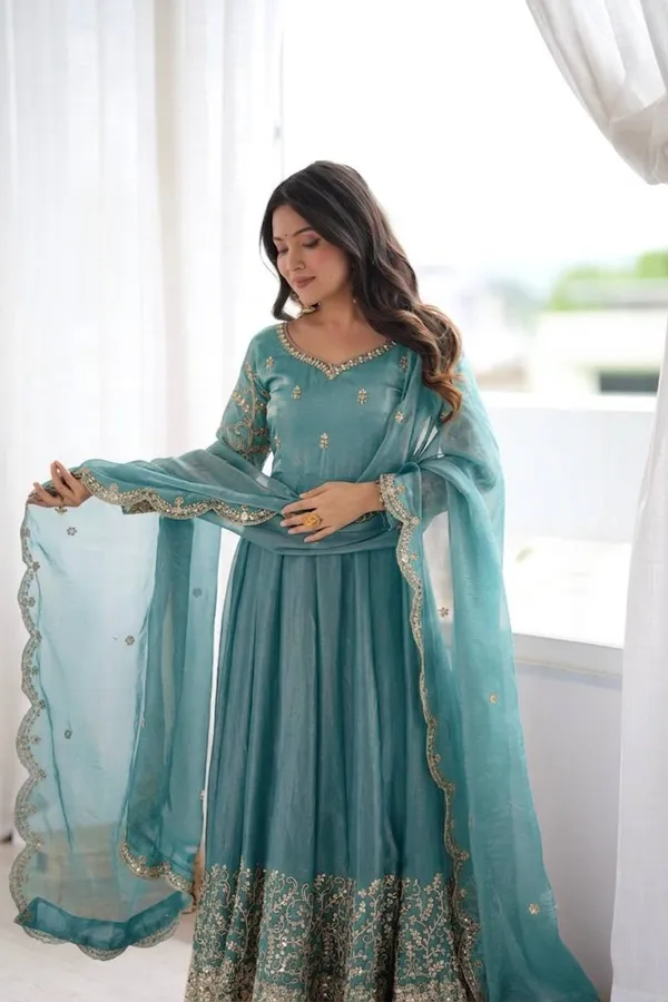 Sky_Blue_Satin_Silk_Embroidered_Flared_Anarkali_Suit_Set_For_Women