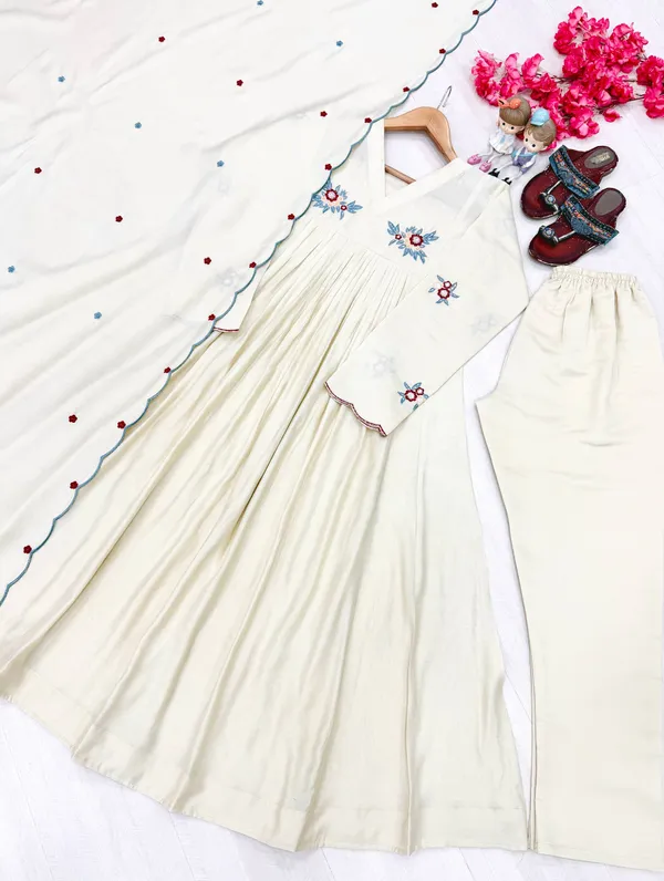 Off_White_Chanderi_Flared_Anarkali_Suit_Set_For_Women