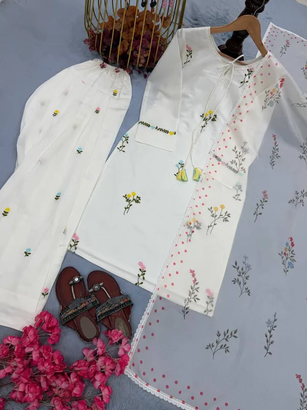 Off_White_Mul_Chanderi_Straight_Embroidered_Kurta_Set_For_Women