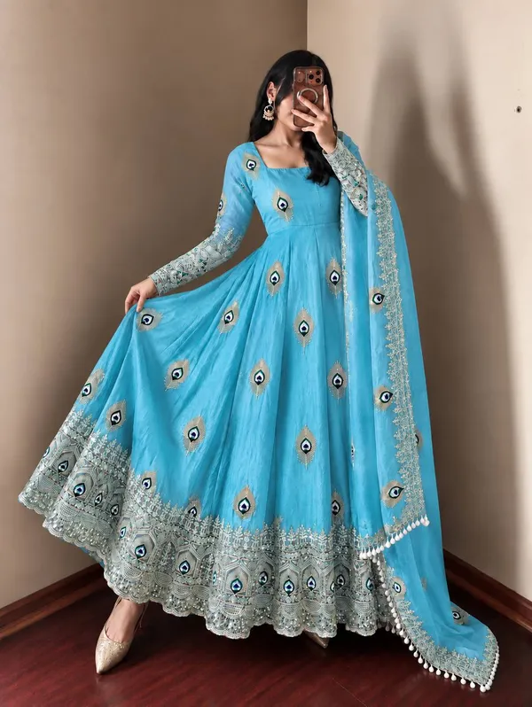 Sky_Blue_Satin_Silk_Flared_Embroidered_Anarkali_Suit_Set_For_Women