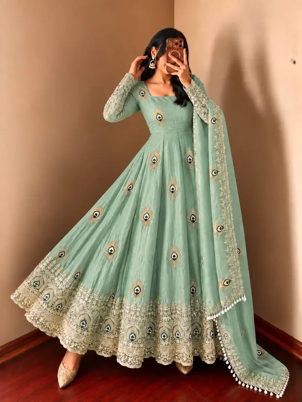 Sky_Blue_Satin_Silk_Flared_Embroidered_Anarkali_Suit_Set_For_Women