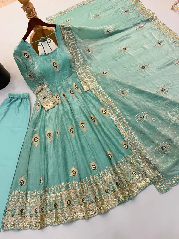 Sky_Blue_Satin_Silk_Flared_Embroidered_Anarkali_Suit_Set_For_Women