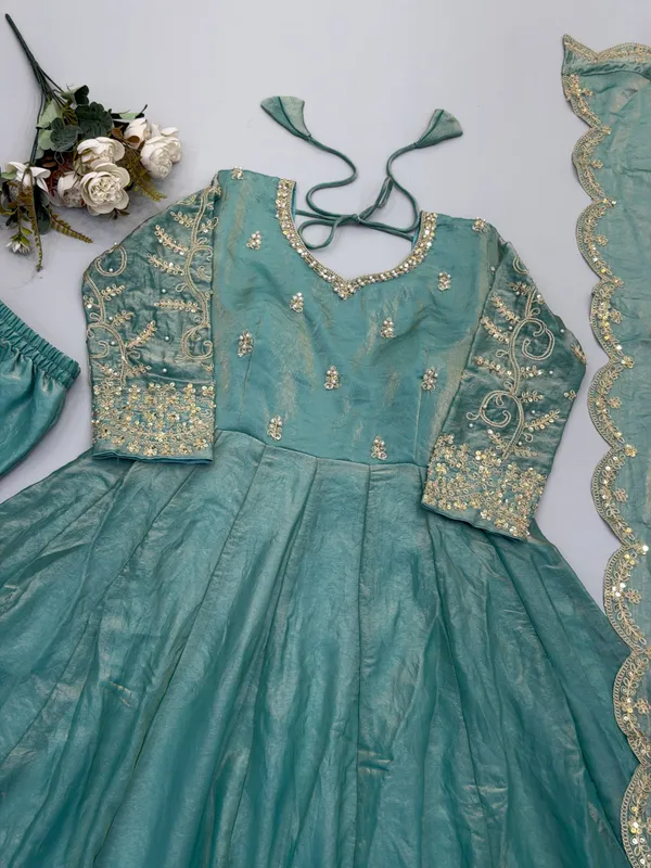 Sky_Blue_Satin_Silk_Embroidered_Flared_Anarkali_Suit_Set_For_Women