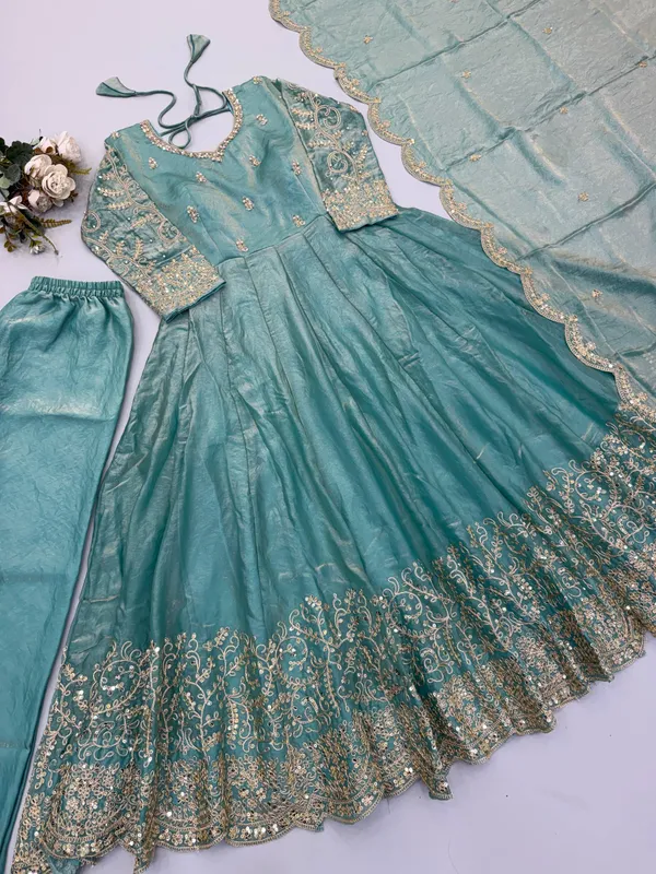 Sky_Blue_Satin_Silk_Embroidered_Flared_Anarkali_Suit_Set_For_Women