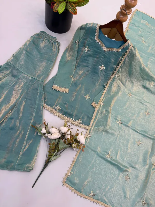 Sky_Blue_Satin_Silk_Straight_Embroidered_Sharara_Suit_Set_For_Women