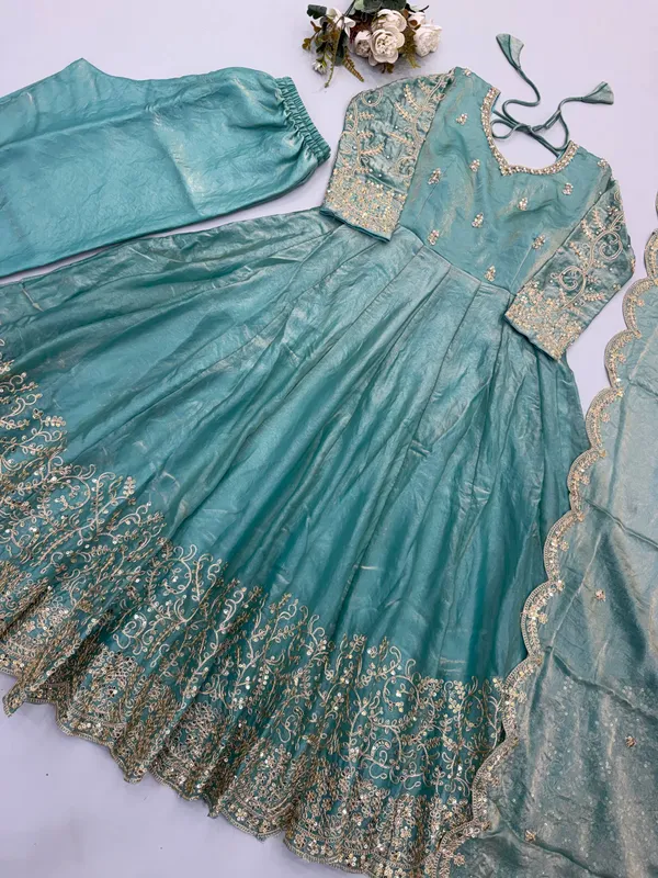 Sky_Blue_Satin_Silk_Embroidered_Flared_Anarkali_Suit_Set_For_Women