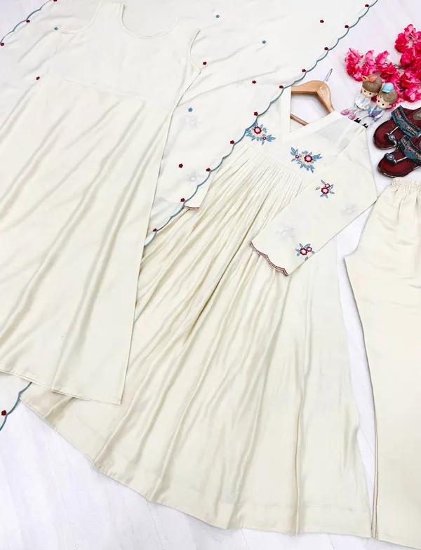 Off_White_Chanderi_Flared_Anarkali_Suit_Set_For_Women