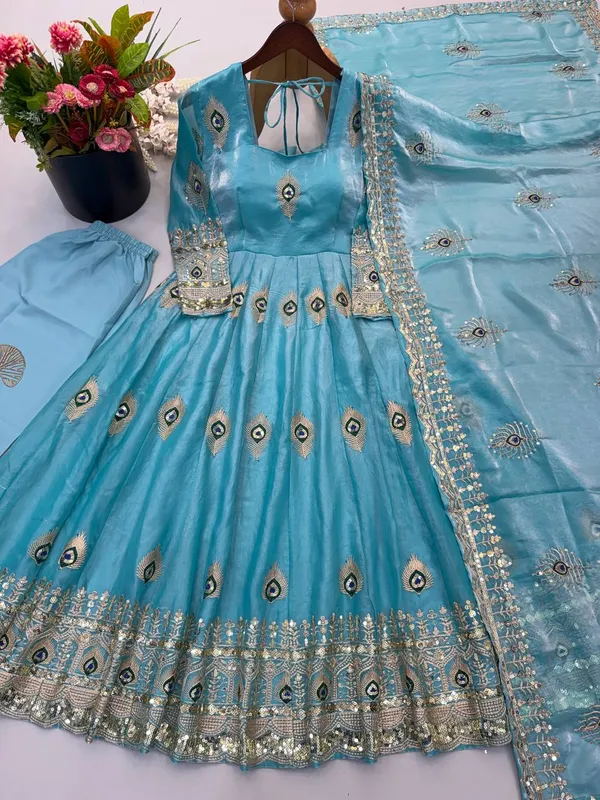 Sky_Blue_Satin_Silk_Flared_Embroidered_Anarkali_Suit_Set_For_Women