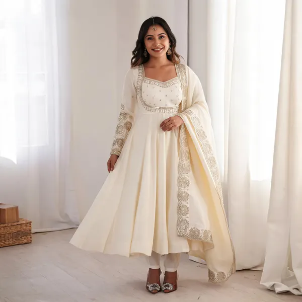 Ivory_Silk_Satin_Flared_Embroidered_Anarkali_Suit_Set_For_Women
