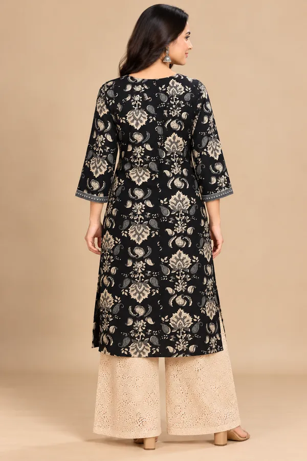 Black_Printed_Straight_Kurta_Palazzo_Set_For_Women
