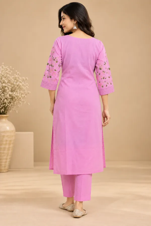 Pink_Embroidered_Straight_Co-Ord_Set_For_Women