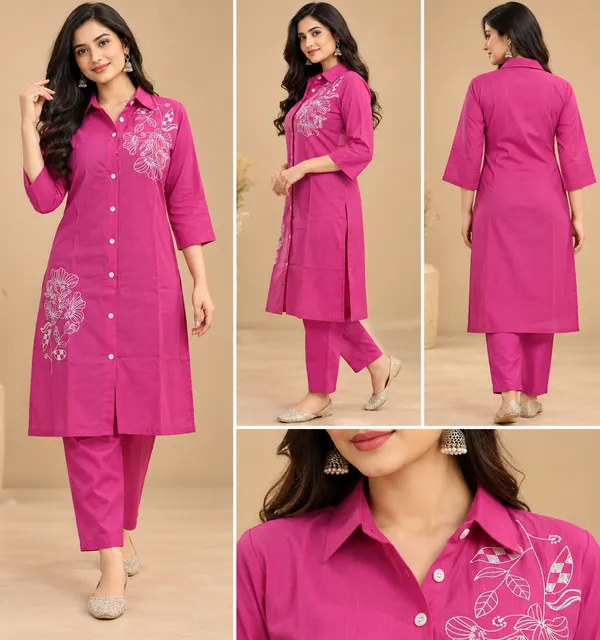 Pink_Embroidered_Straight_Co-Ord_Set_For_Women