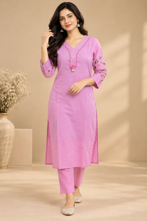 Pink_Embroidered_Straight_Co-Ord_Set_For_Women