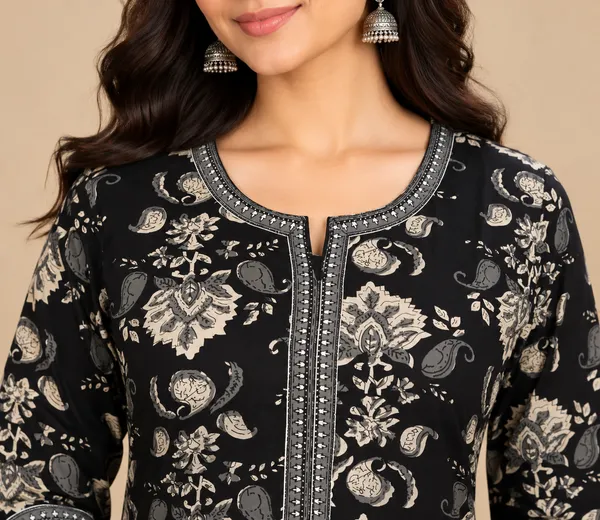 Black_Printed_Straight_Kurta_Palazzo_Set_For_Women