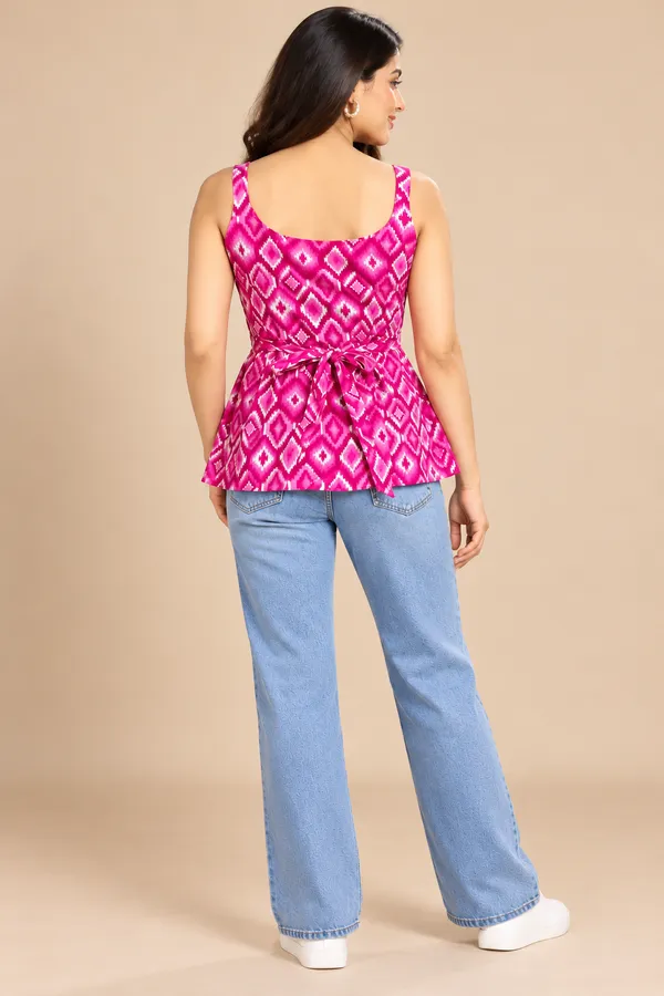 Pink_Printed_Peplum_Top_For_Women